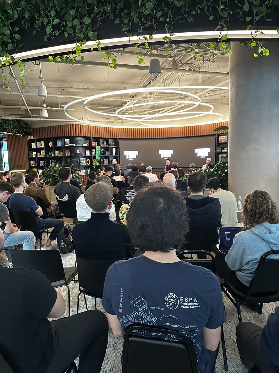 caseykcaruso's tweet photo. good conversation on distributed pre-training, finetuning &amp; inference, and ZK verifiability with @nayr_oac from @ModulusLabs and @benfielding from @gensynai 

so much fun to moderate this panel; leaving more optimistic about this category https://t.co/KdhDV8w11A