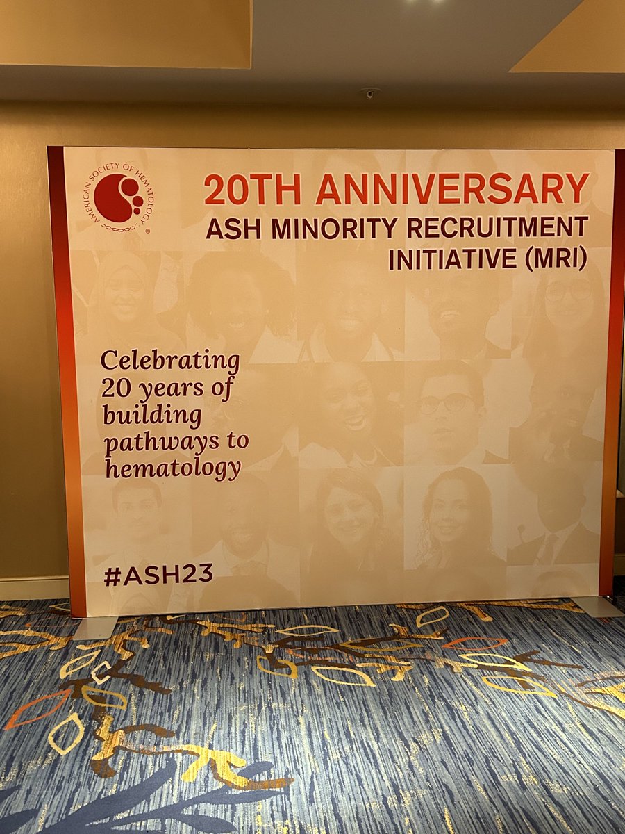 Wow! 20 years supporting minority recruitment. ASH is truly progressive and committed to a diverse workforce. Congrats on 20 years. 🎉 #ASH23