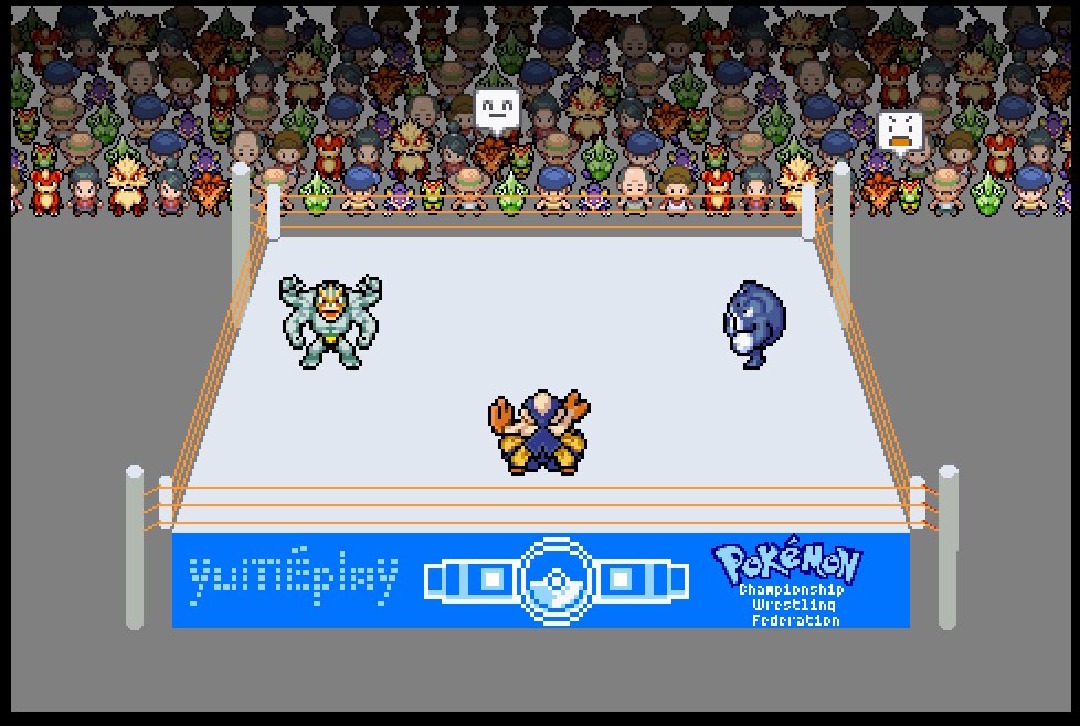 yumeplay's tweet photo. Does this pique your interest?

💪Pokemon Championship Wrestling Federation (PCWF)

🌐🎮1-5
A mini game you can soon play on your browser (1-5 players) 

#fangame #pokemon #wrestling #wwe #aew https://t.co/wSA5aU4fw5