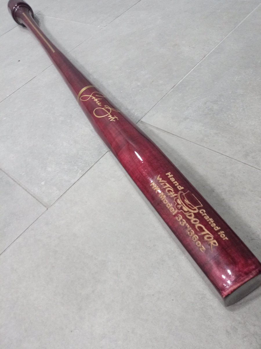 AKA_WitchDoctor's tweet photo. Thanks to @SabreBats for this amazing gift! 
Looks like the Witch Doctor has a logo now :-)
@MotorPreference #Softball #Baseball https://t.co/Z01yOWHyNZ
