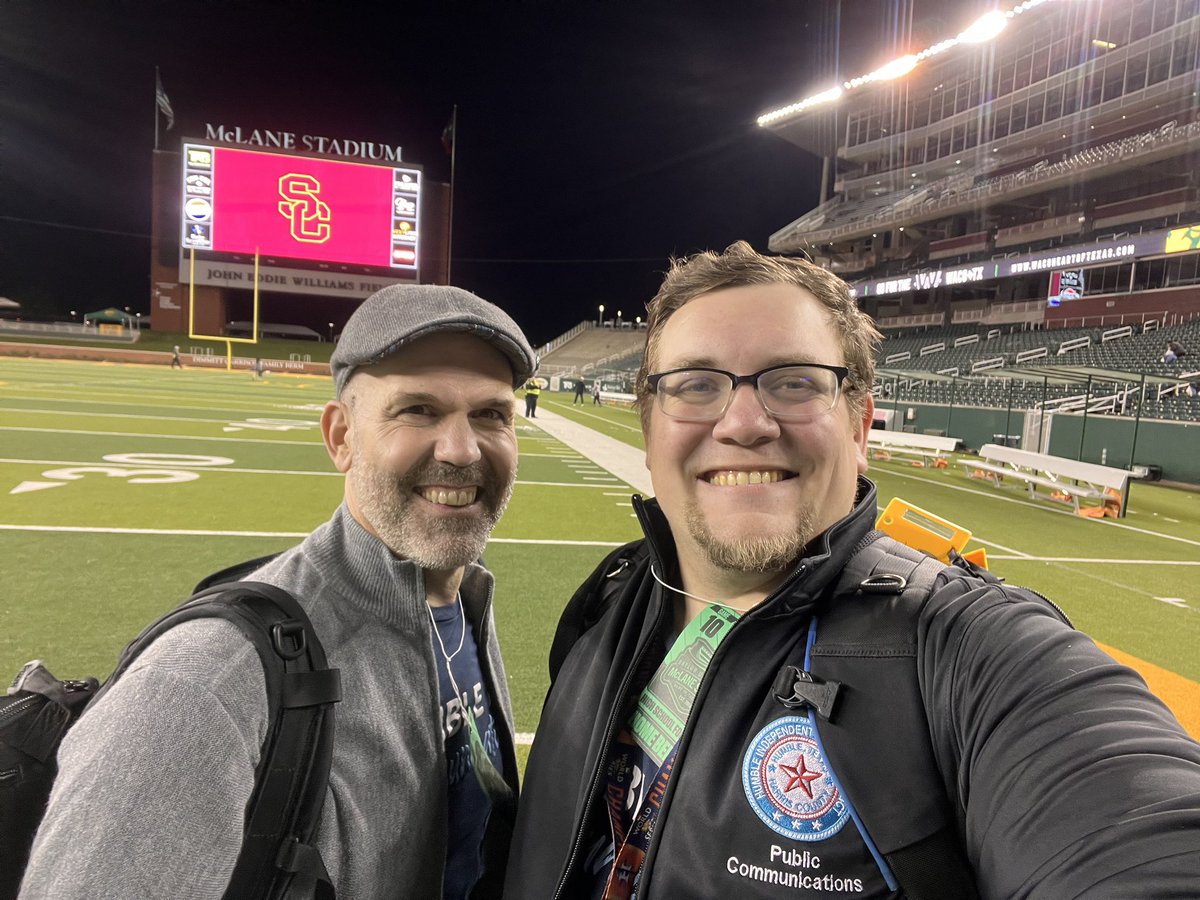 Jonathan Frey and Joshua Koch, your Humble ISD Family loved the live score updates and graphics from Waco. Looking forward to seeing your amazing game photos. On to State! #ShineALight #PassItOn