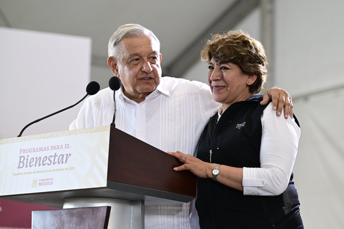 ENCONCRETO_'s tweet photo. Sin intermediarios, 400 mil mexiquenses recibirán la tarjeta “Mujeres con Bienestar”, anuncia la Gobernadora Delfina Gómez en gira con el Presidente López Obrador https://t.co/HDw77mX84a