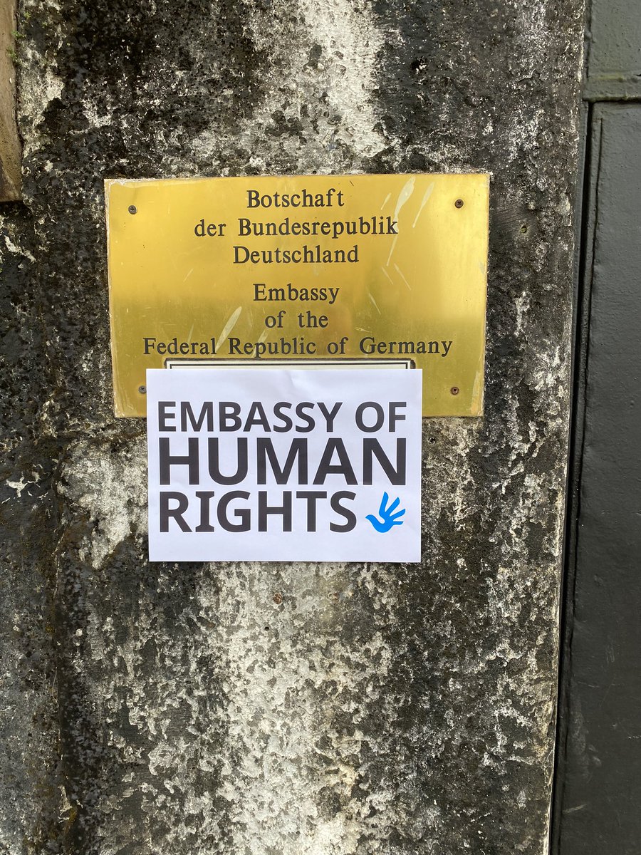 GERinSalone's tweet photo. Today is International Day of Human Rights #IDHR 
So we have declared our Embassy to the #EmbassyofHumanRights to showcase 🇩🇪 engagement and determination to protect #HumanRights and in particular #WomenRights, to end #SGBV and harmful practices like #FGM every day for everyone. https://t.co/A7xiL5c86y