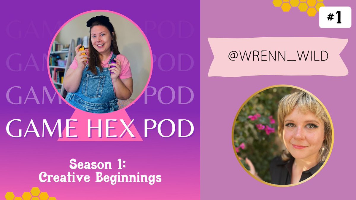 GAME HEX POD IS LIVE!

If you haven't heard, I have a new podcast &amp; am so excited to share it with you! 

In the first episode, I chat with @wrenn_wild about overcoming imposter syndrome as a creator, managing panic &amp; mental health, &amp; more!

Watch here ➡️ youtube.com/watch?v=yC2SSL…