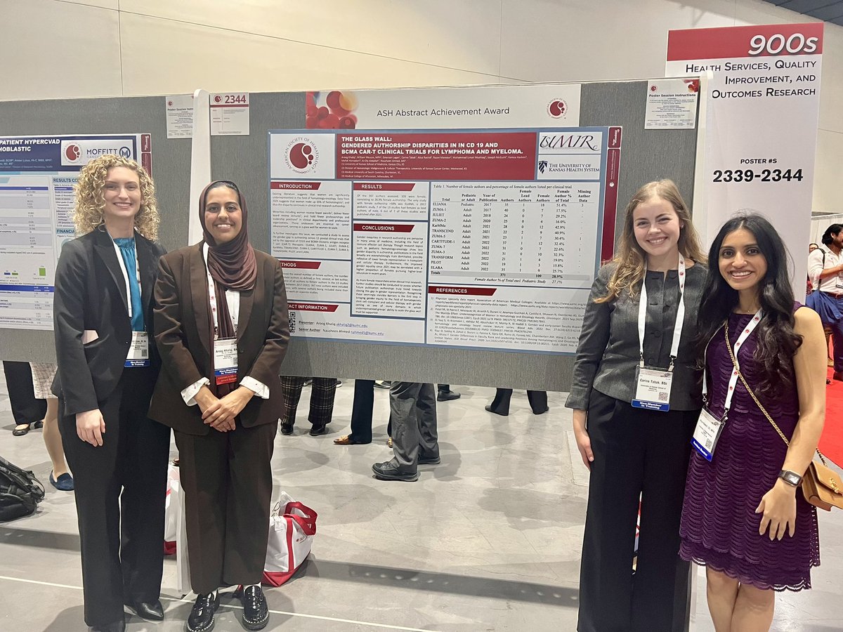 honored to be awarded an abstract achievement award for The Glass Wall, which i got to present at #ASH2023 with my wonderful colleagues, including <a href="/DrAliyaRashid/">Dr. Aliya Rashid</a> 🩸