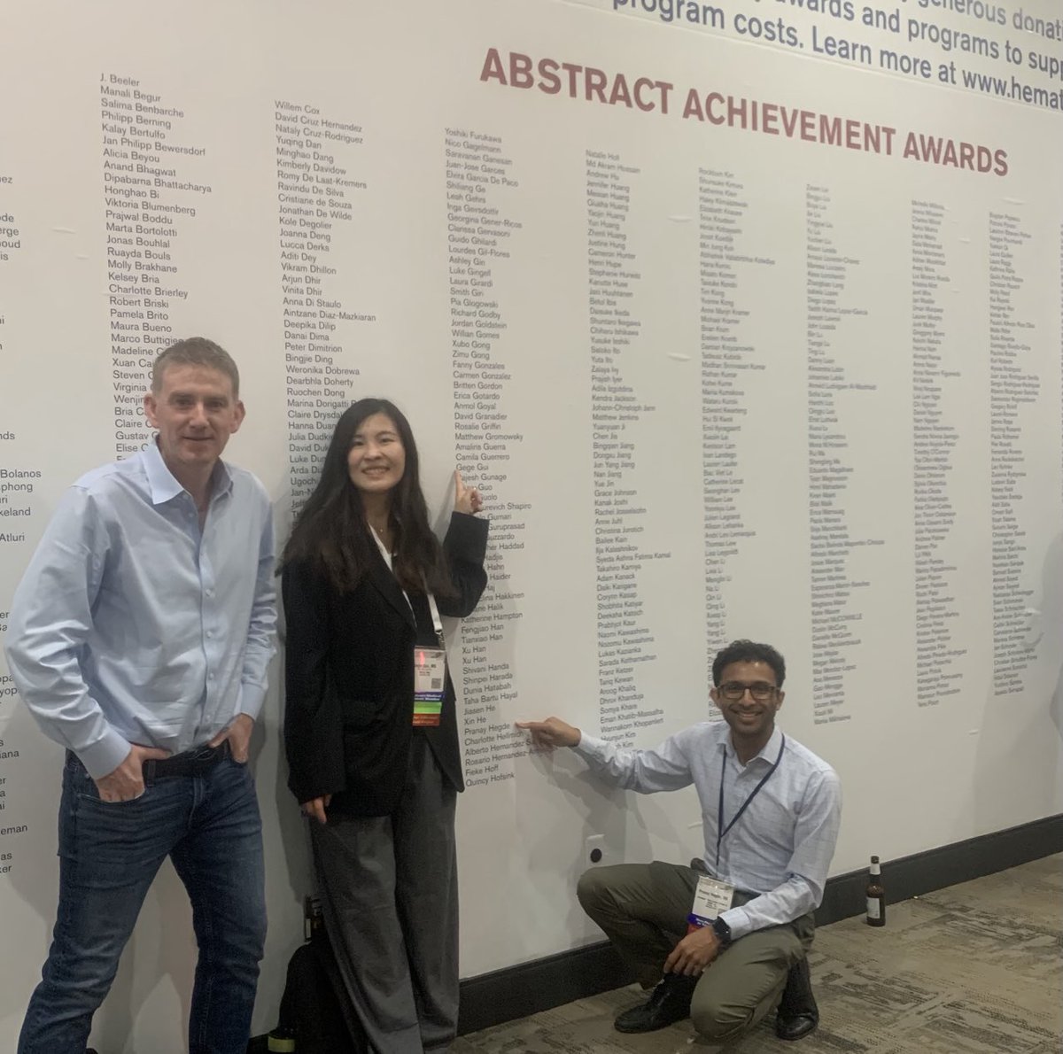 So proud of our HouriganLab #ASH23 superstar abstract award winners - biostats PhD student ⁦<a href="/GegeGui0/">Gege Gui</a>⁩ (oral on IDH2 MRD tomorrow Sun in sess617 at 9.30am and poster on IDH1 MRD on Mon) and medical student ⁦⁦<a href="/hegdepranay1/">Pranay Hegde</a>⁩ presenting TKD MRD poster tomorrow (Sun).