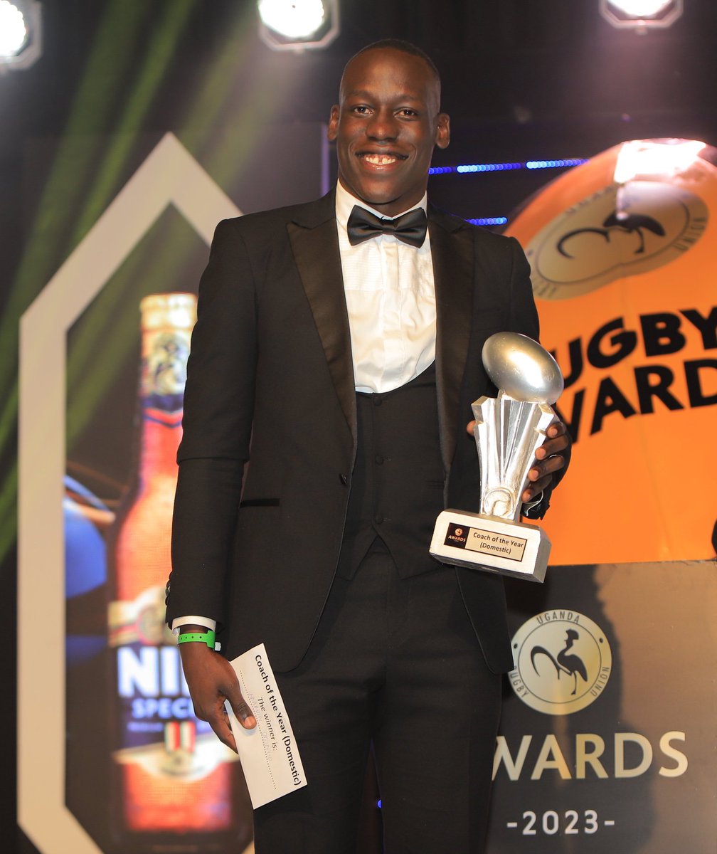 Marvin Odongo - Coach of the Year (Domestic) - 2023 With such relentless and committed Young Turks in charge, the future of Uganda rugby is secure! #URUAwards2023