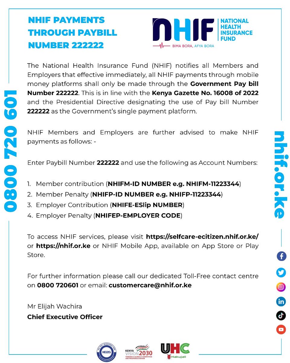 Read and share widely.
#NHIF #NHIFKenya