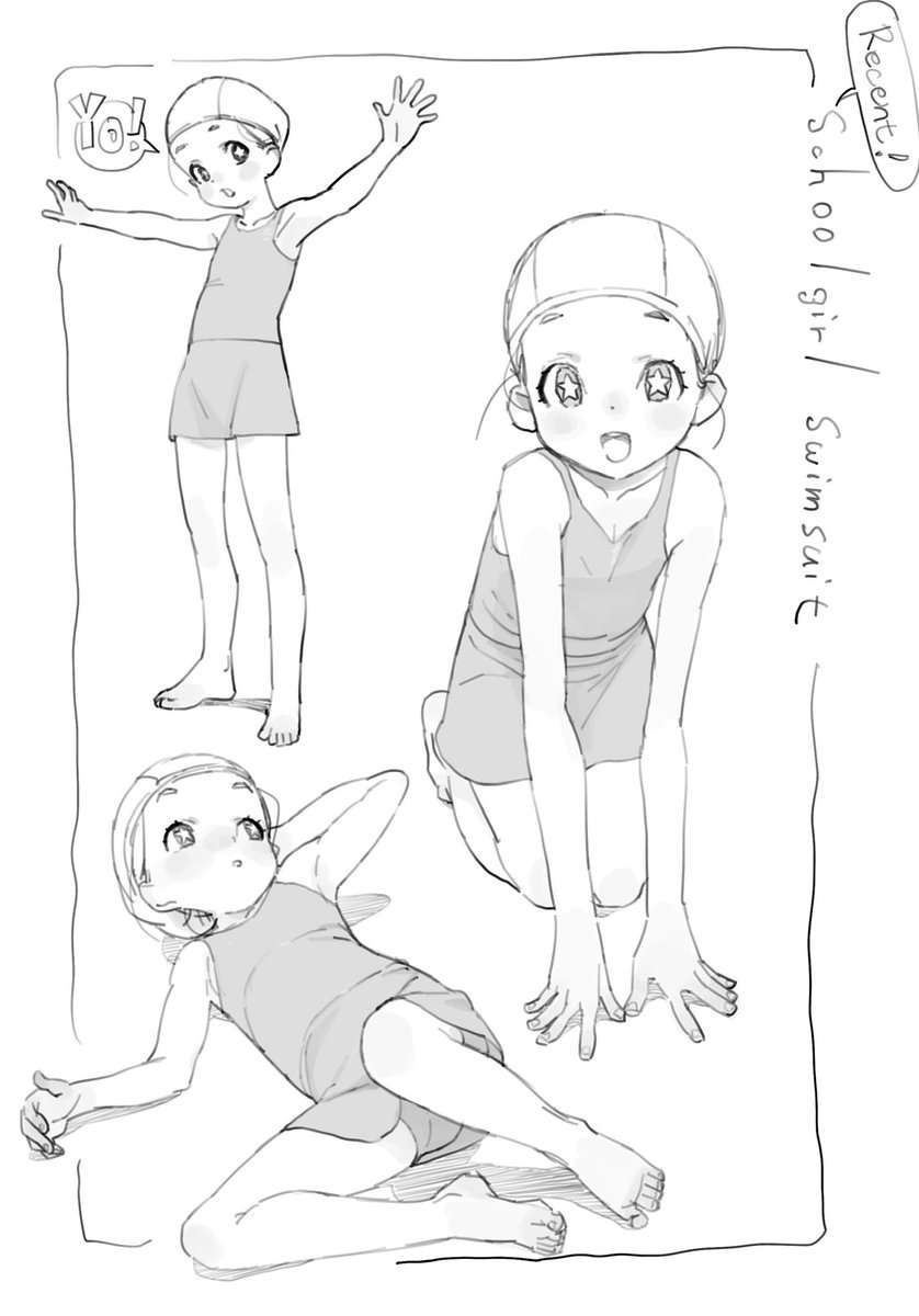 Upon examination, the current school swimsuit does not look very distinctive.

長袖の男女共用のもかわいいけど、特徴は無いかなと。 