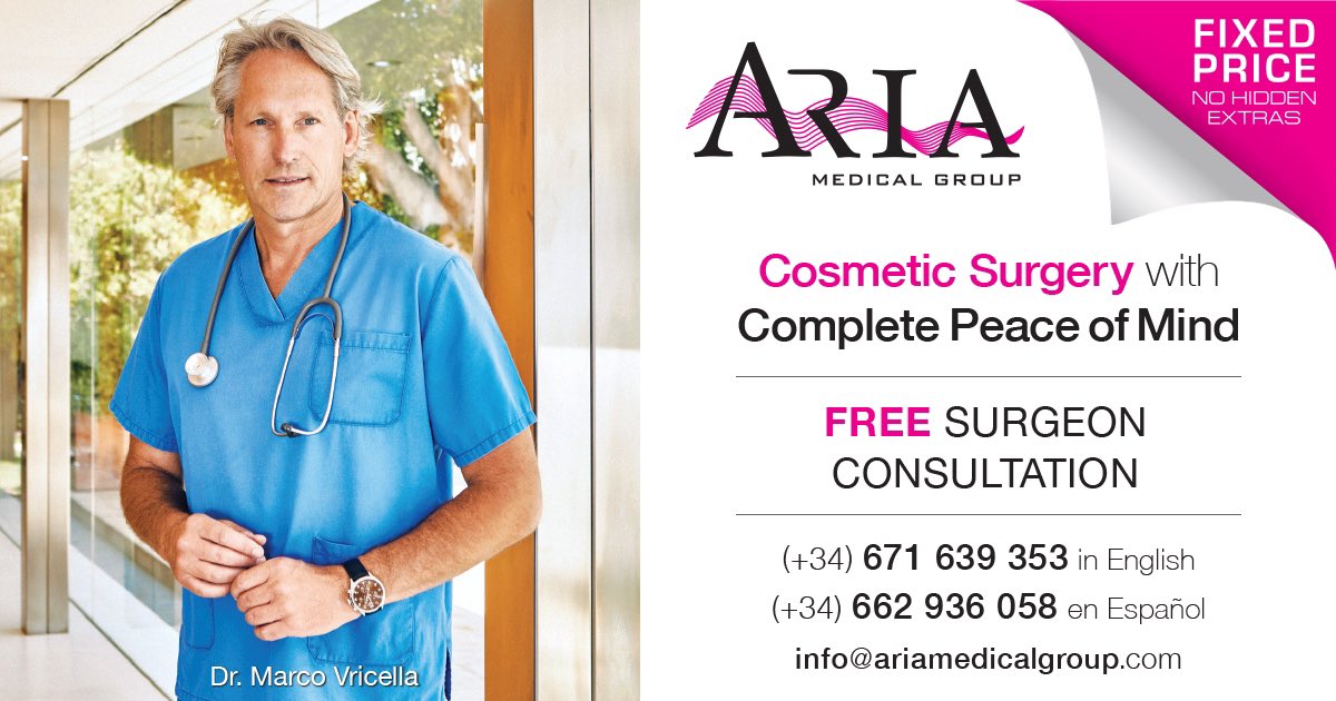 Discover more about cosmetic surgery with a free surgeon consultation with me in Madrid, Marbella or Gibraltar 

ariamedicalgroup.com