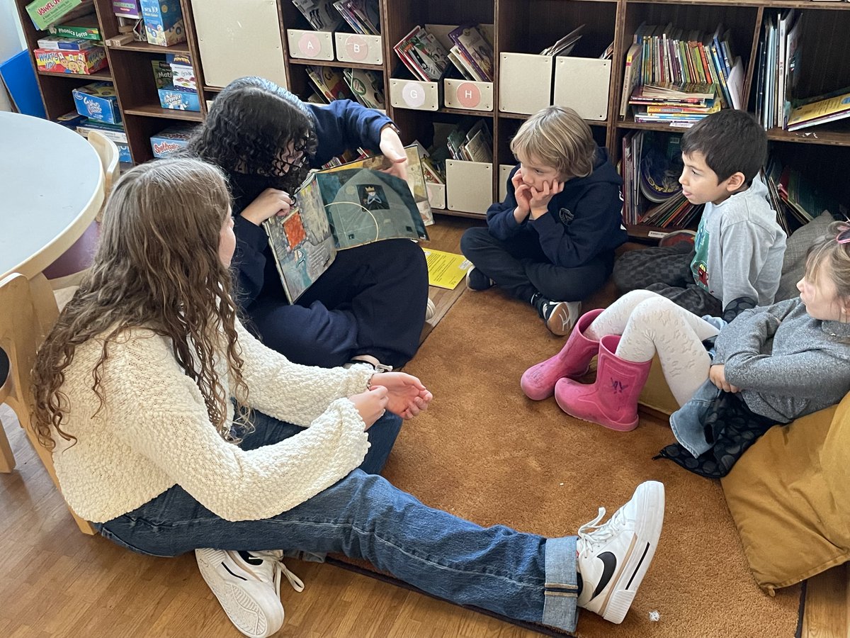Grade 8 students enjoyed spending time with Grade 1 students last week. They have  become reading buddies to their younger school mates, in an attempt to build community within our school and to help the first graders with their reading skills.  #readingbuddies  #StrongerTogether