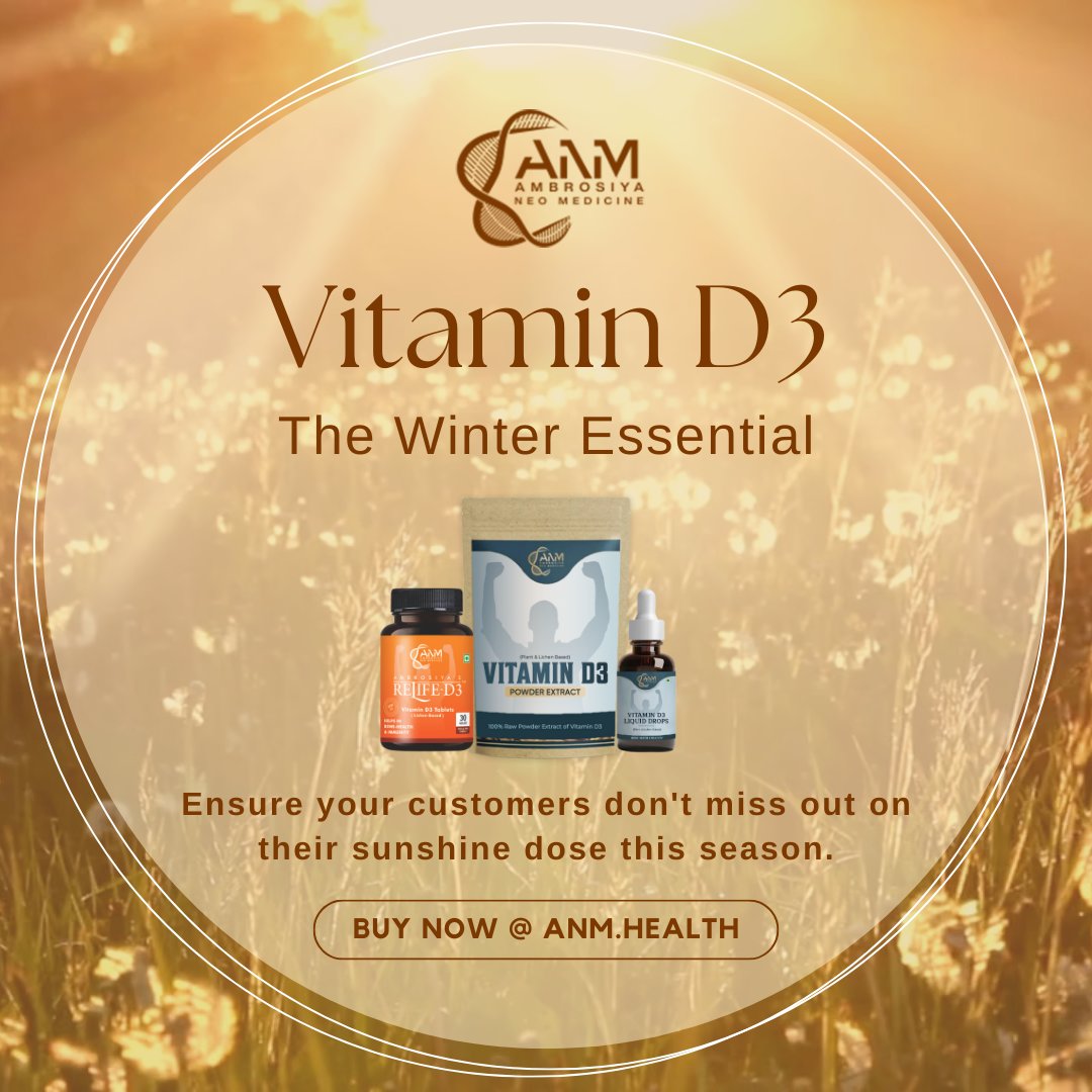 Get your Vitamin D in winter too with our natural Vitamin D3 Supplement

#vitamind3 #vitaminddeficiency #vitamindtherapy #vitamindrink #vitamindtanken #vitamindeeez #vitaminday #vitamindsupplement #vitamindrips #vitamindetox #vitamindfoods  #vitamind☀️ #vitamind3☀️