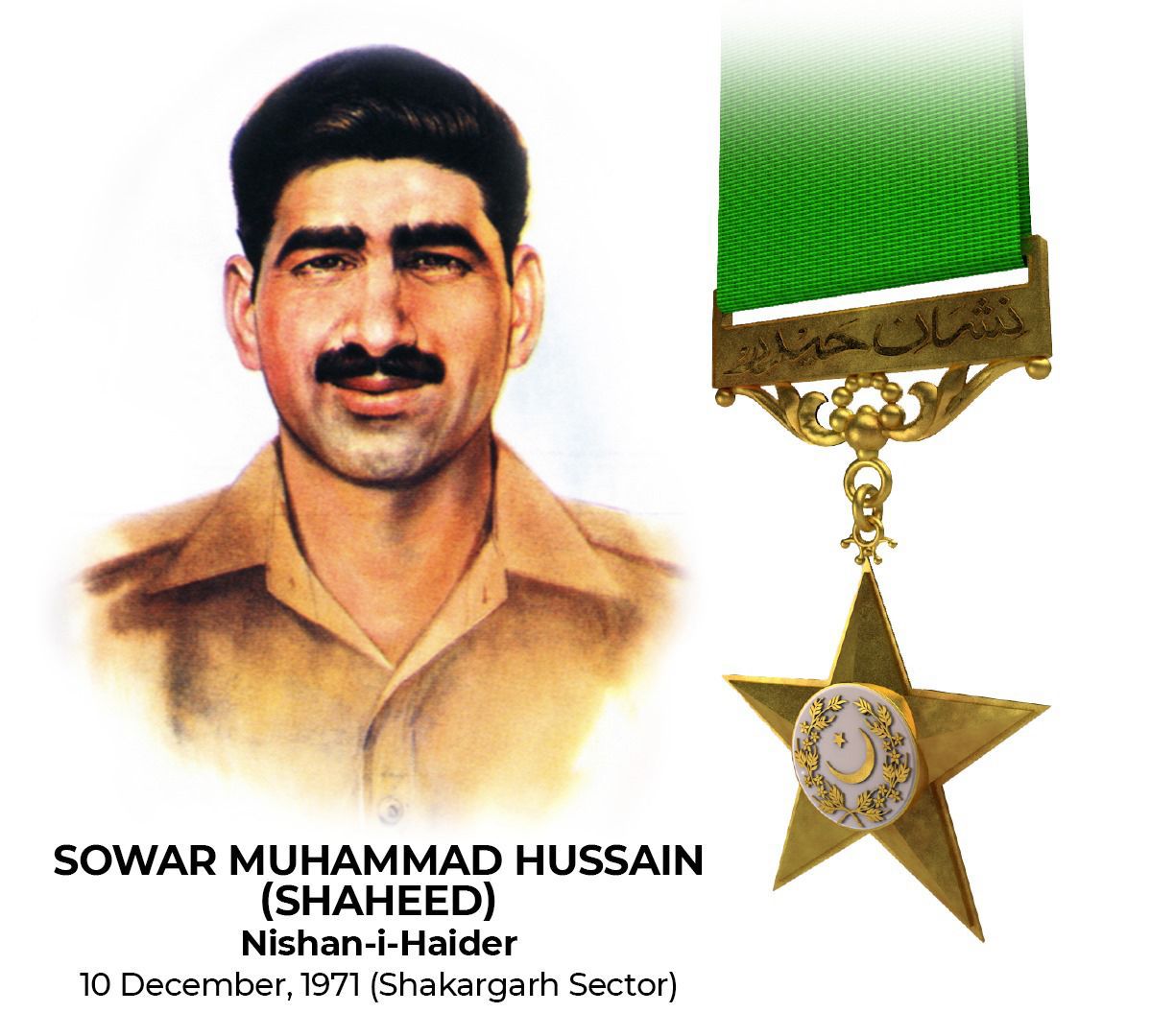 Sowar Muhammad Hussain Shaheed's legacy lives on as a symbol of resilience and dedication to duty. His sacrifice continues to motivate our #ArmedForces in their unwavering commitment to safeguarding Pakistan. 🇵🇰 
#NishanEHaider #PakArmyPride