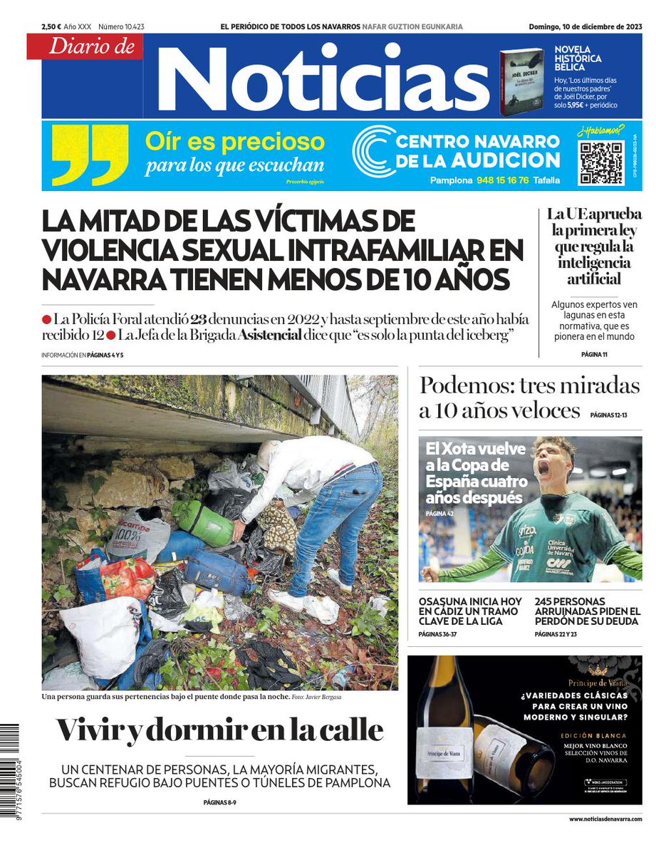 Egunon/Buenos días.
Vamos con las portadas de hoy domingo.
<a href="/tucanovic/">JC Cordovilla</a> / <a href="/DiariodeNavarra/">Diario de Navarra</a>
<a href="/MendiJavier/">javier bergasa mendi</a> / <a href="/NoticiasNavarra/">Diario de Noticias</a>