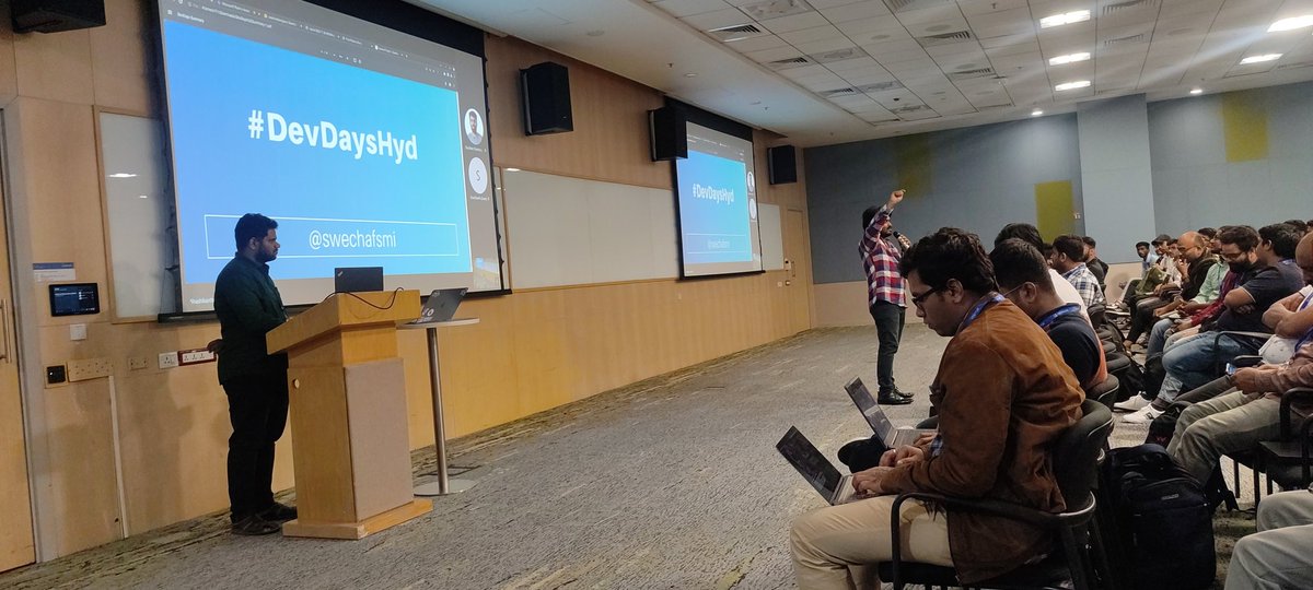 krupalkasyap's tweet photo. Huge thanks to the @SwechaFSMI for organizing the Go Language Developer BootCamp at Microsoft Hyderabad campus on #GoLangBootCamp #ThankYouSwecha
#DevDaysHyd #GoLang https://t.co/3KxSsPrA95