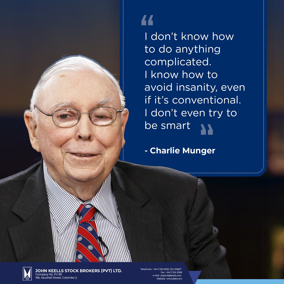Channel the wisdom of Charlie Munger to cut through the noise of complexity. Embrace a straightforward path to financial wisdom and stability—simplicity is the ultimate sophistication in investing.

#CharlieMunger #InvestmentSimplicity #FinancialWisdom #ClearPathToSuccess