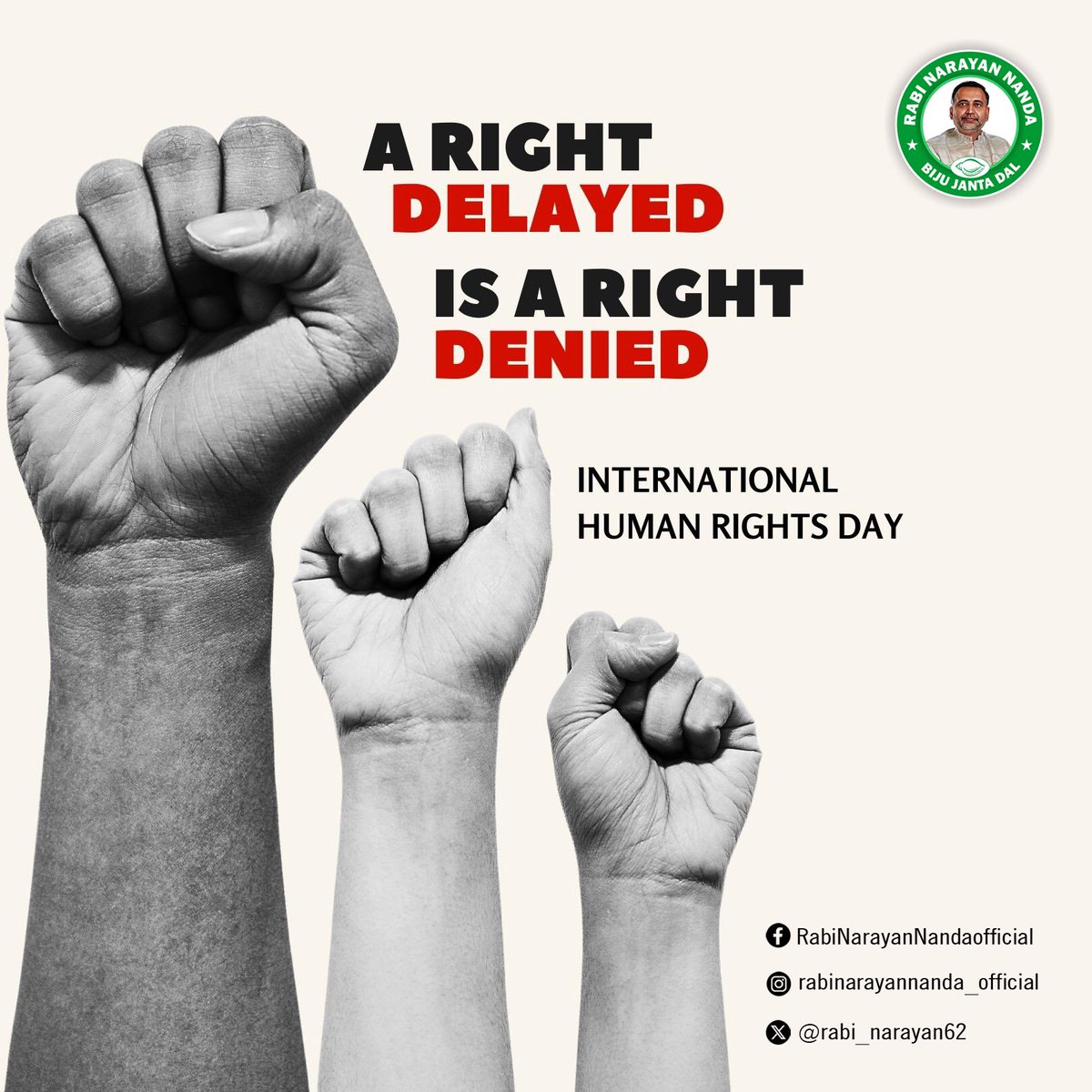 rabi_narayan62's tweet photo. On #HumanRightsDay, let us renew our pledge to eliminate inequalities, and discrimination and commit to protecting the human rights of all, especially those who are vulnerable and marginalized. https://t.co/9hV1VOhPyd