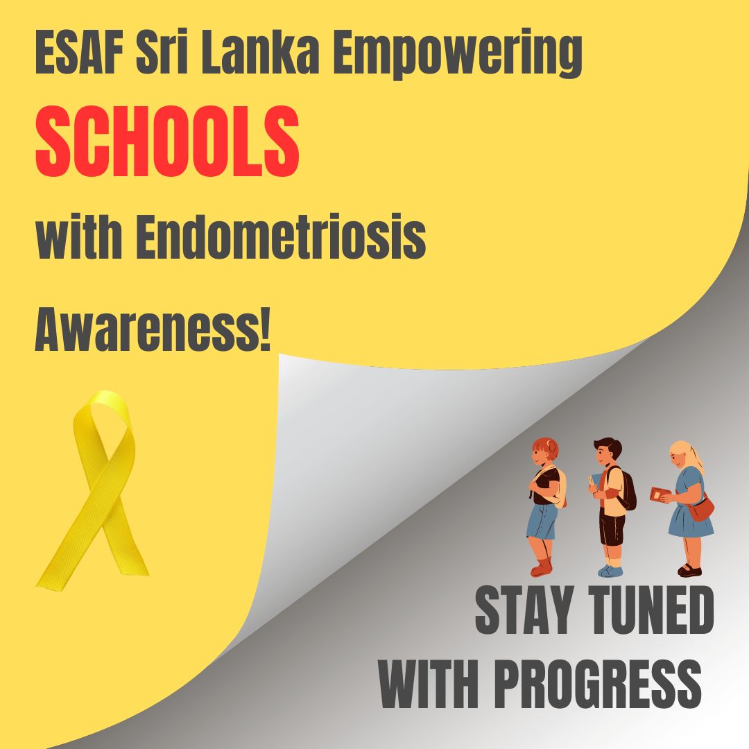 ESAF Sri Lanka Bridges Gaps, Educates Two Schools on Endometriosis! 

#endometriosis #women #fightlikeagirl #esafsrilanka #EndometriosisAwareness #herdfightmyfight #lka #SriLanka #YellowGlow #herfightmyfight #marchlikeagirl #TogetherWeCanMakeADifference