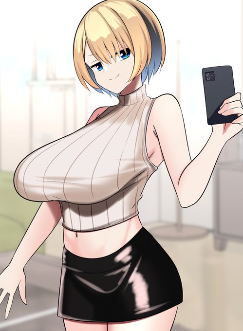 誕生日記念に自撮りをあげるミカエルさん 