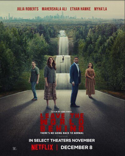 pac11films's tweet photo. 8/10

Could be a 6.5/10 because of that TERRIBLE ending but I’ll let em live...

super suspenseful flick. dope ass shots and camera angles too. the acting was pretty perfect but my favorite thing about this was the pace.

#LeaveTheWorldBehind 

…the ending 😩🤬 https://t.co/JIikOPG4pB