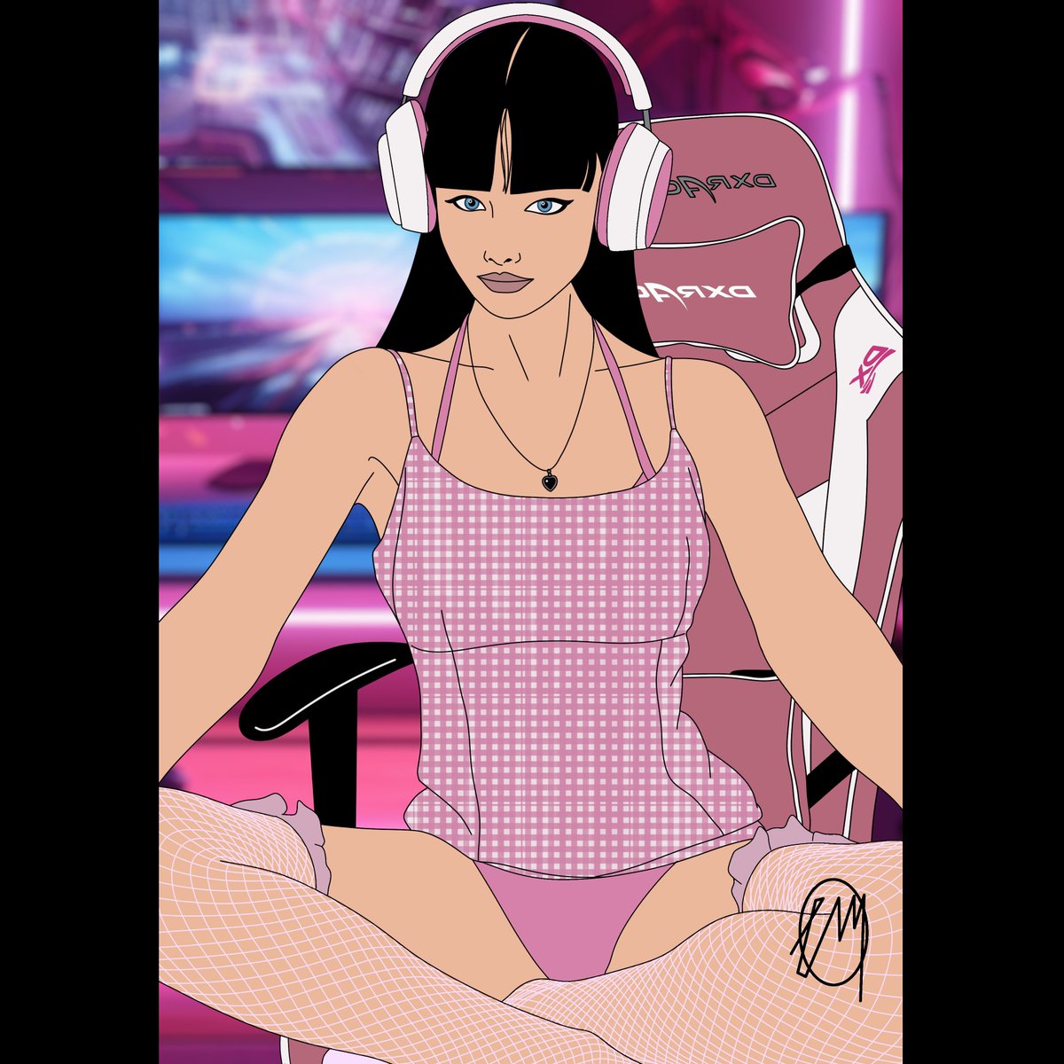 New piece featuring the stunning <a href="/Krizty_lani/">KRISTY LANI</a> !
#illustrationart #Illustrator #drawing #gamer #gamergirl #dxracer #sketchbook #sketchart