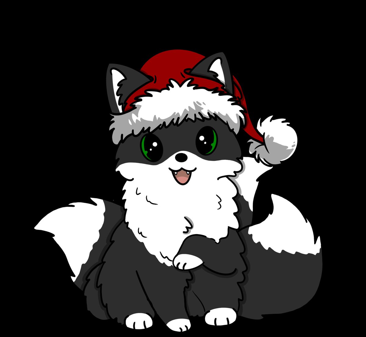 Sebwolves's tweet photo. I made a thing. Meet Foxxo. They are a png I made for @lilfoxxytv and they are ready for the Christmas season. https://t.co/XnevNX6Mww