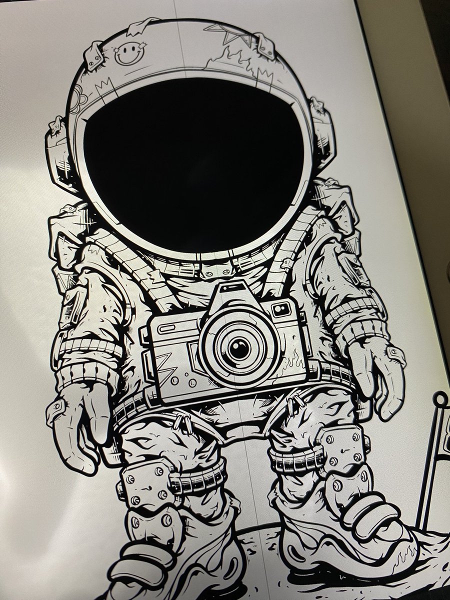 tyztracth's tweet photo. Such a gloomy sunday 🌫️
.
#drawing #illustrations #digitalart #animal  #cartoon #popart #artwork #astronaut #space #tshirtdesign #tshirt #graphicdesign #alien #aliendrawing https://t.co/rZa1yuup2O