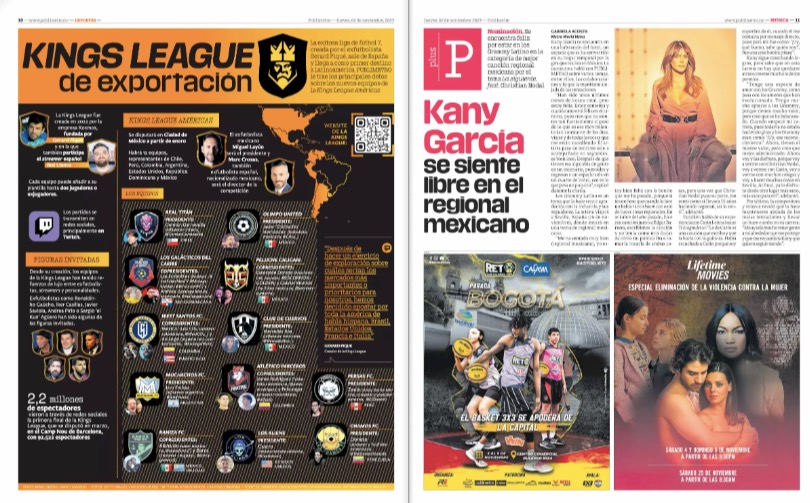 reto3x3col's tweet photo. ¡Estamos por toda Colombia! 🇨🇴🏀💪 El Reto 3x3 se posiciona como protagonista en la edición impresa del periódico más leído en el país @PublimetroCol 💯🏆 Nos vemos en la siguiente parada 🔥 #AceptaElReto #Reto3x3 #basket3x3 #fiba #OTDirecto9D #sports #basketball #media https://t.co/1FYX92ofFk