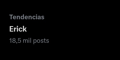 erick es tendencia en twitter, sigan subiendo tweets!

ERICK BRIAN COMING SOON
<a href="/ErickBrianColon/">Erick Brian</a>