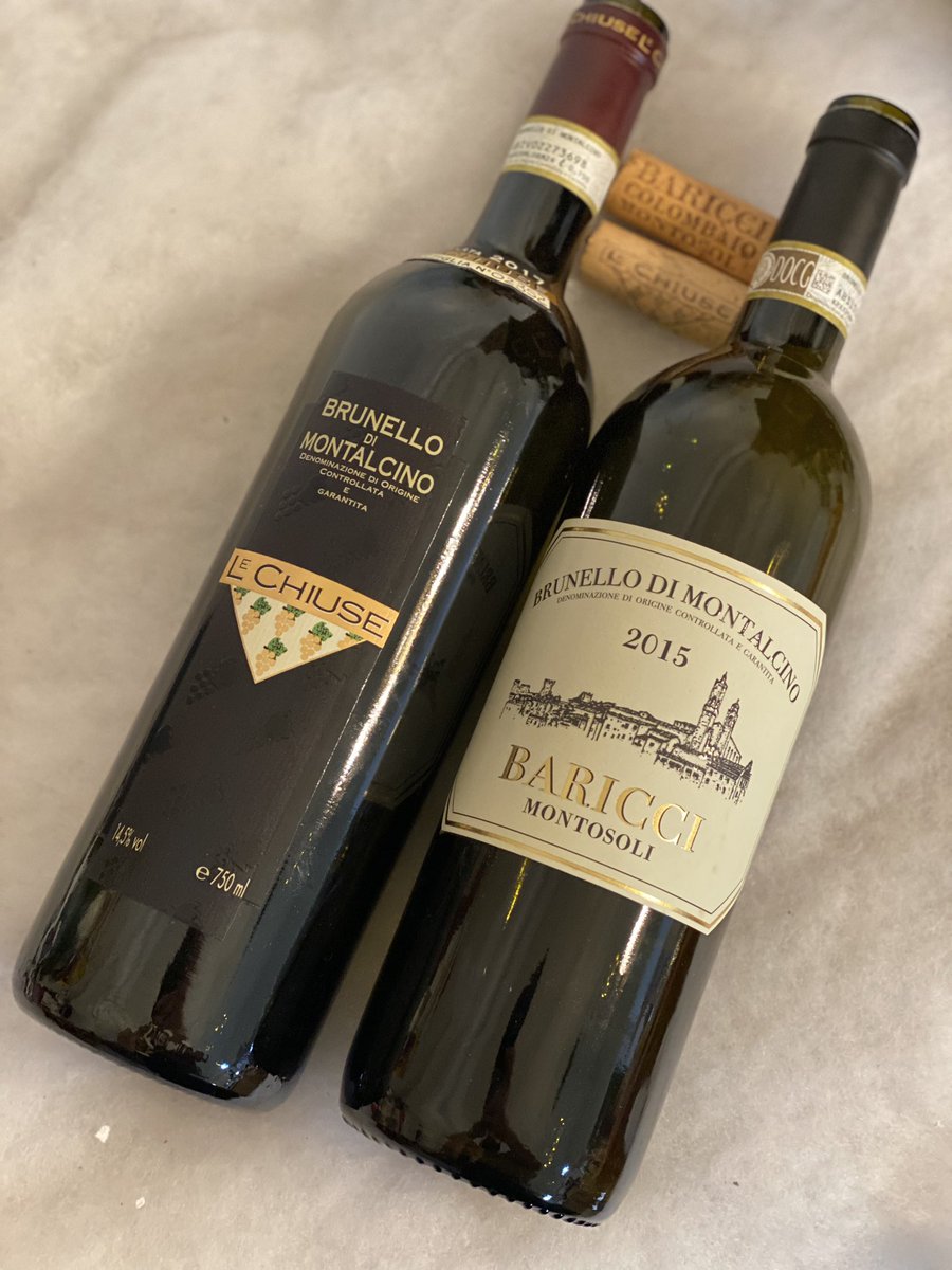 BDM elegance 🍷🍷 <a href="/Ahachey101/">Andrew</a>  #lechiuse2017 #baricci2015 #montalcino #sangiovese #brunellodouble <a href="/AzAgrLeChiuse/">Le Chiuse</a> <a href="/BaricciWine/">baricciwine</a> <a href="/bambarawine/">Bambara Selection</a> <a href="/MTLWINEGUY/">MTL WINE GUY🍷🇮🇹</a>
