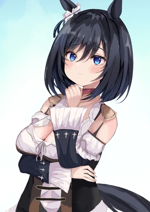 エイシンフラッシュさん描きました、昔描いた絵のほぼリメイクです