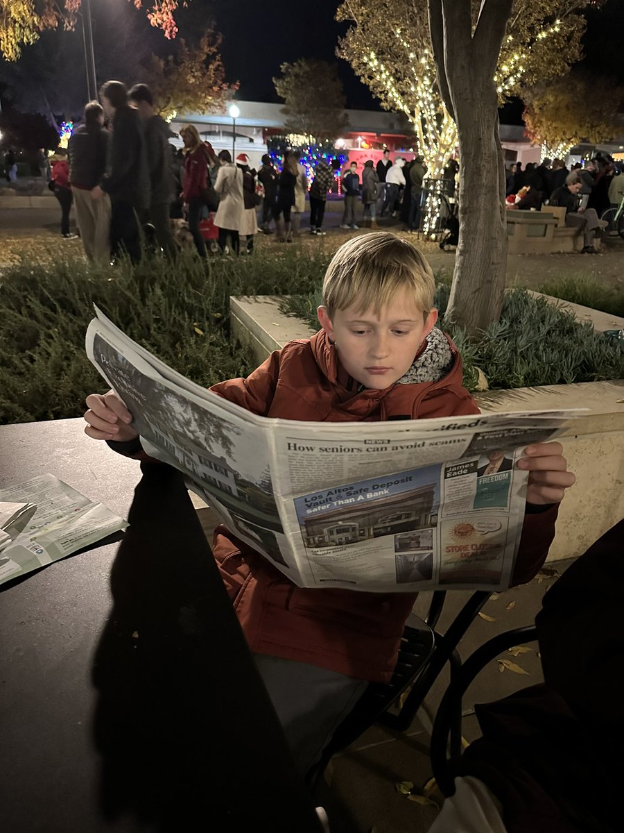 The new generation cannot be separated from newspapers