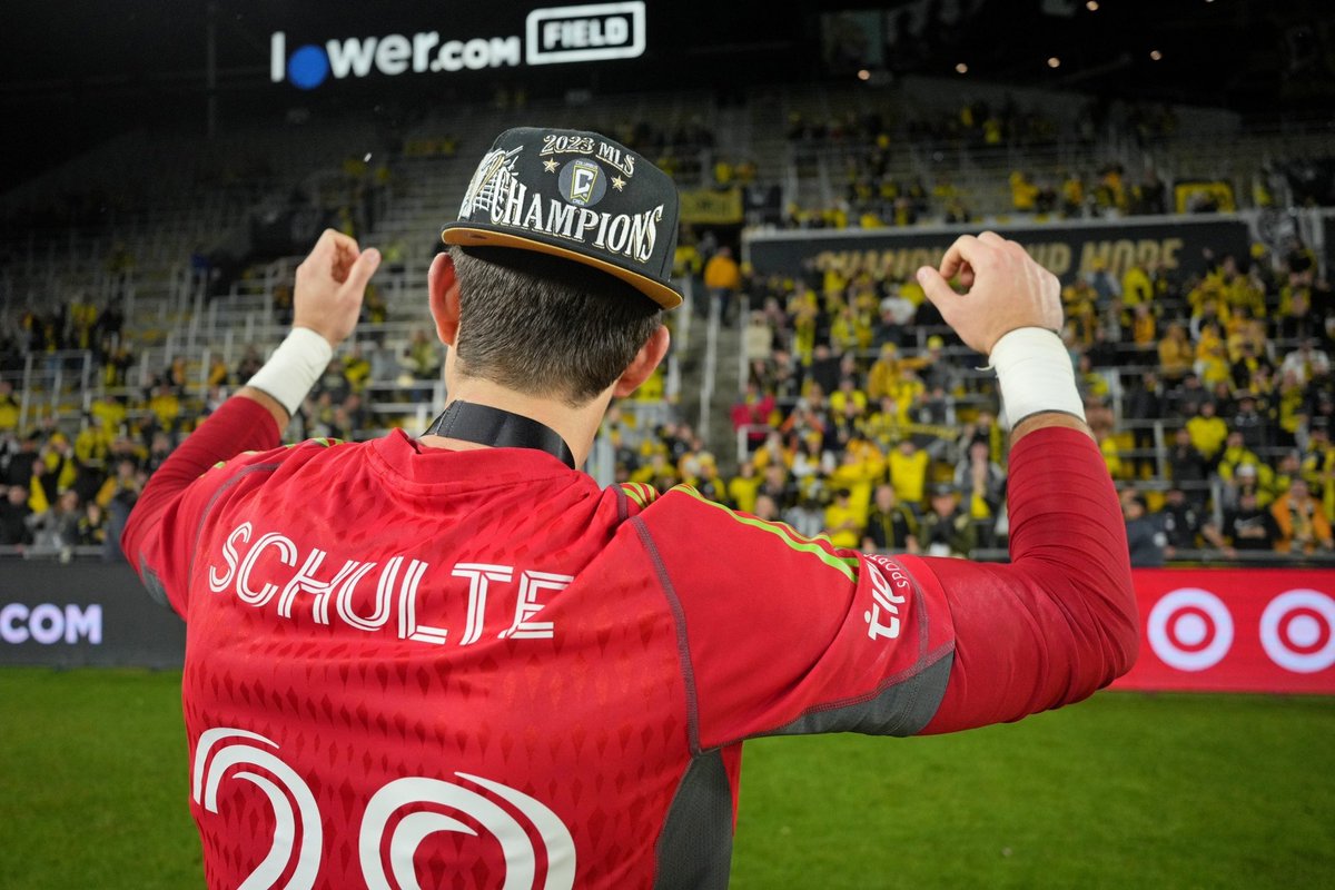 MLSNEXTPRO's tweet photo. At 22 years and 271 days old, Patrick Schulte became the youngest goalkeeper to start and win an MLS Cup 🤯 https://t.co/RjmEEOBYpT