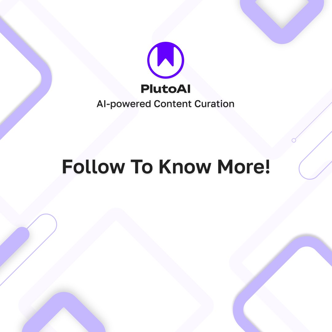 Tired of #bookmark chaos? Say hello to effortless learning! Pluto AI does the heavy lifting—organizing, sorting, and #summarizing your saved bookmarks. Dive into a world where learning is fun and easy! 
Discover Pluto AI - your ultimate #contentcurator! 
Follow for more updates!