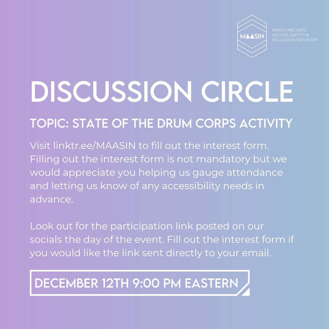 Lots of people seem to have a lot of thoughts on the future of drum corps. Drum corps is facing many challenges but they're not insurmountable when we work together. Leave the comment section behind and share your thoughts with others this Tuesday at 9:00 PM Eastern!