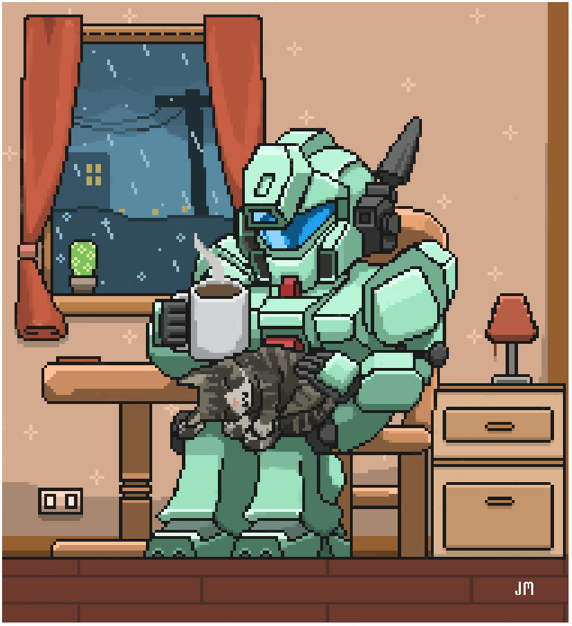 Doodlebird14's tweet photo. Cozy Jegan commission https://t.co/w7fItKiVTb