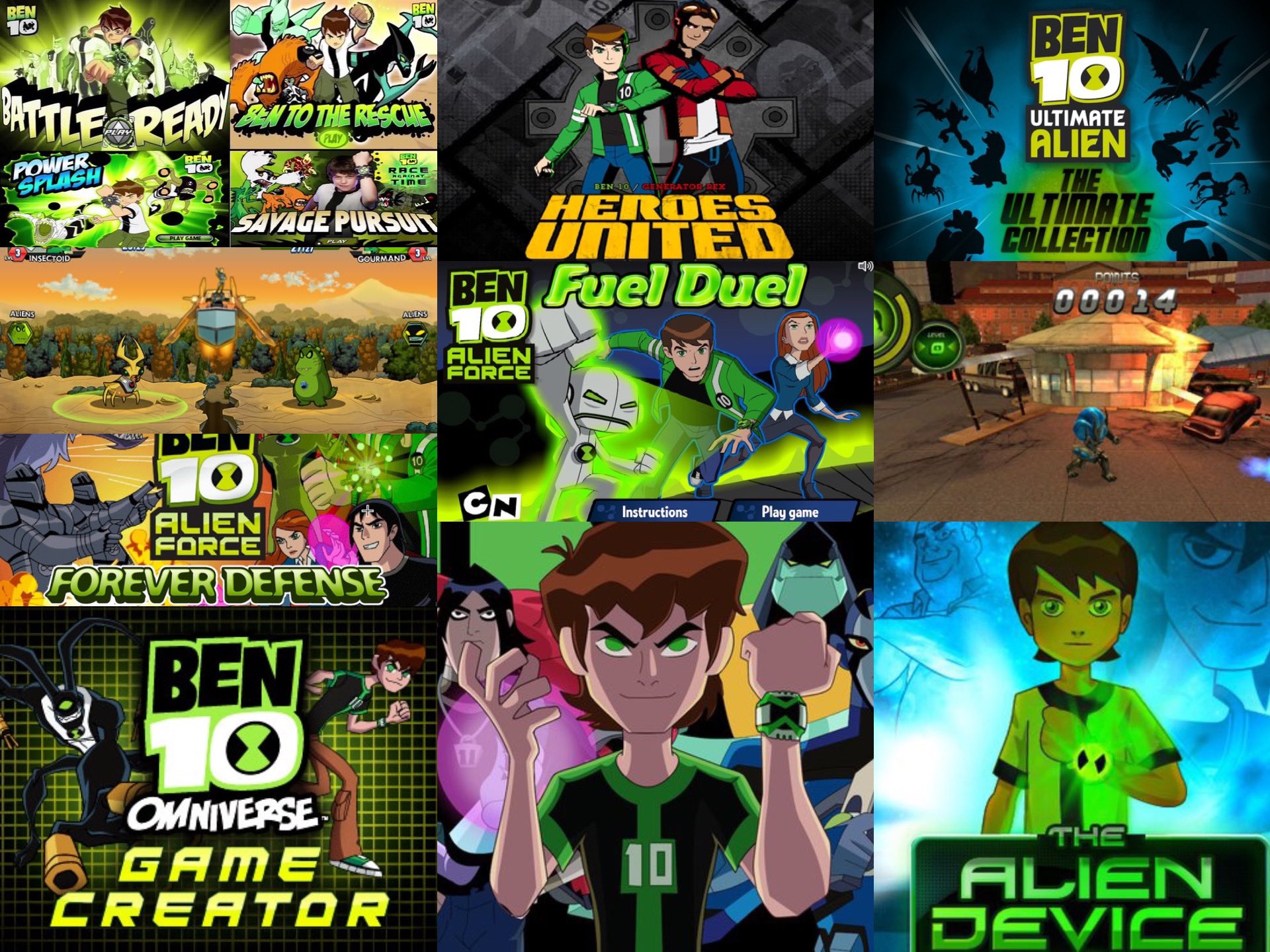 Play Ben 10 games, Free online Ben 10 games