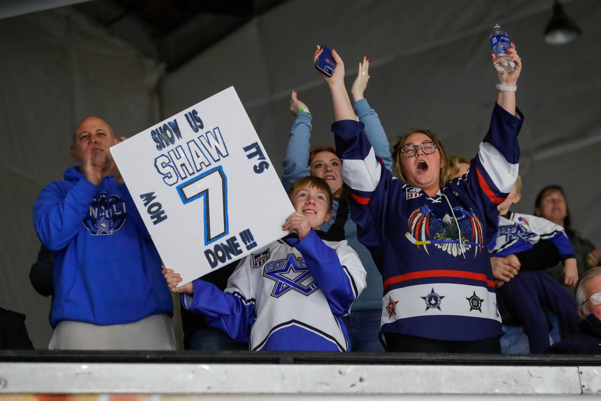 LincolnStars's tweet photo. First @USHL goal with his family in attendance. A night Reese Shaw won't forget anytime soon. #AllAboard🚂 https://t.co/nTD0aznJXi
