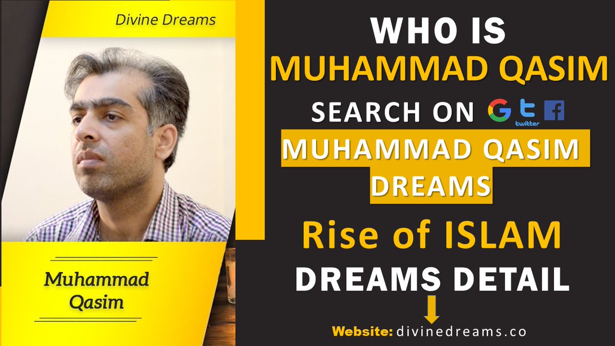 hadidslowly333's tweet photo. @dawn_com محمد قاسم کے خوابوں میں پاکستان کے لئے خوشحالی ، انصاف ، اور امن ، اور امت مسلمہ کے بارے میں بات کی گئی ہے۔ یہ وقت آئے گا ، لیکن اس سے پہلے بہت سے واقعات رونما ہوں گے جو انسانیت کے خاتمے کا حکم دیں گے۔ ڈیوائن ڈریم ڈاٹ کام پر مزید معلومات حاصل کریں یا ’محمد قاسم ڈریمز‘ تلاش کریں۔ https://t.co/aHUqoQ2ZWx