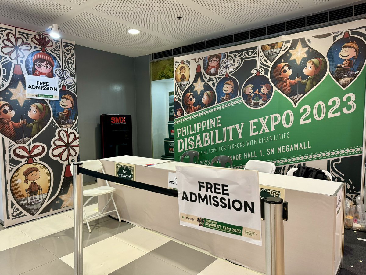 TrueNetworkPH's tweet photo. #SaTrue FREE ADMISSION  sa Philippine Disability Expo 2023 dito sa Megatrade Hall 1. Bisitahin ang #Booth62 para sa mga sorpresang maari nyong makuha. 💯

Mamayang 3:00 NH magaganap ang inaabangang True Krismas Grand Chorale Contest kaya dapat hindi nyo palagpasin mga kapatid. https://t.co/VVDknyslvd