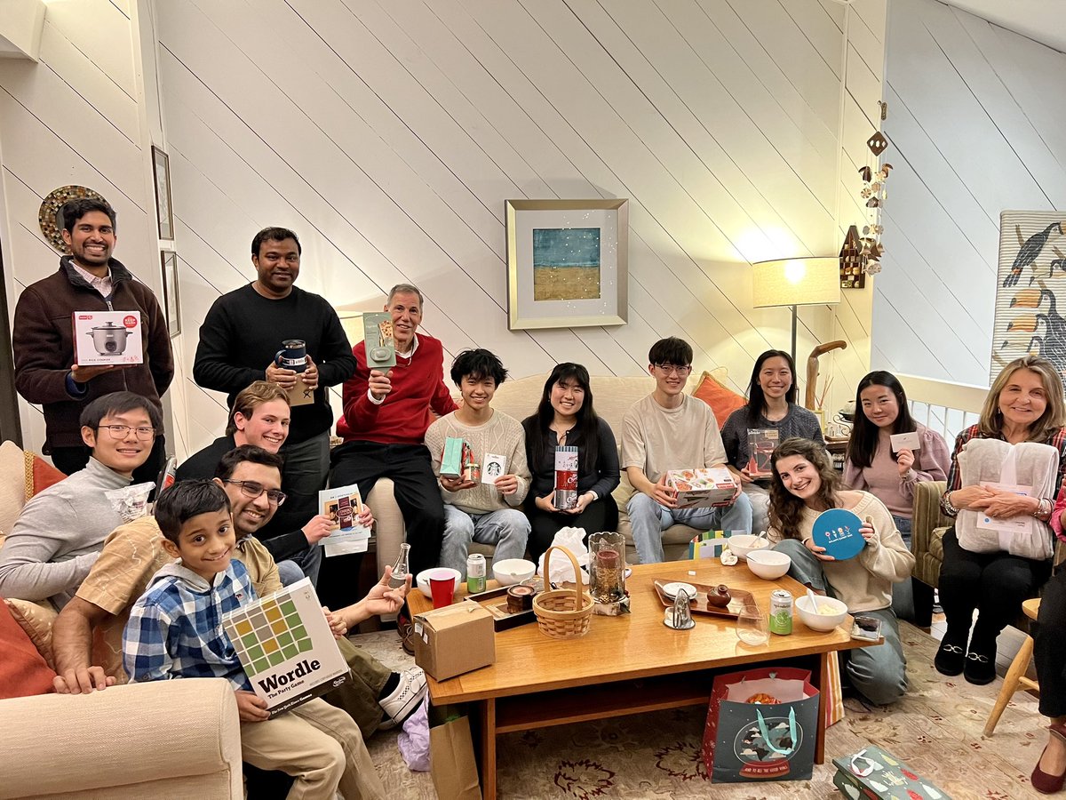 Aadel Chaudhuri, MD PhD (@aadel_chaudhuri) on Twitter photo Enjoyed this evening’s Chaudhuri Lab holiday party! Really great times and a fun white elephant gift exchange.
Missed some of our fan favorites though including <a href="/EarlandNoah/">Noah Earland</a> & <a href="/semenko/">Nick Semenkovich, MD PhD</a>! Everyone was asking about these two. :) Enjoyed this evening’s Chaudhuri Lab holiday party! Really great times and a fun white elephant gift exchange.
Missed some of our fan favorites though including <a href="/EarlandNoah/">Noah Earland</a> & <a href="/semenko/">Nick Semenkovich, MD PhD</a>! Everyone was asking about these two. :)