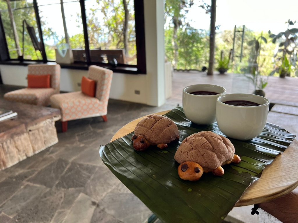 Our team is constantly imagining creative ways to delight our guests! The little tortoises pictured here were made last month in celebration of Día de Los Difuntos, or #DayoftheDead. Served with colada morada, a traditional #Andean drink, they honor those who have passed.