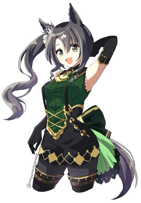 前描いたサトノクラウン再掲しとくね!!!実装めでたい!!!! #ウマ娘