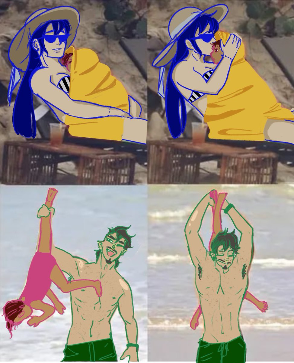 TheSpoodles's tweet photo. “Two different styles of parenting” \\ ft. @/yoteako &amp; @/A_tired_artist  #redactedsona 
(I’ve always wanted to make this meme!) https://t.co/IH8SPeVNqX
