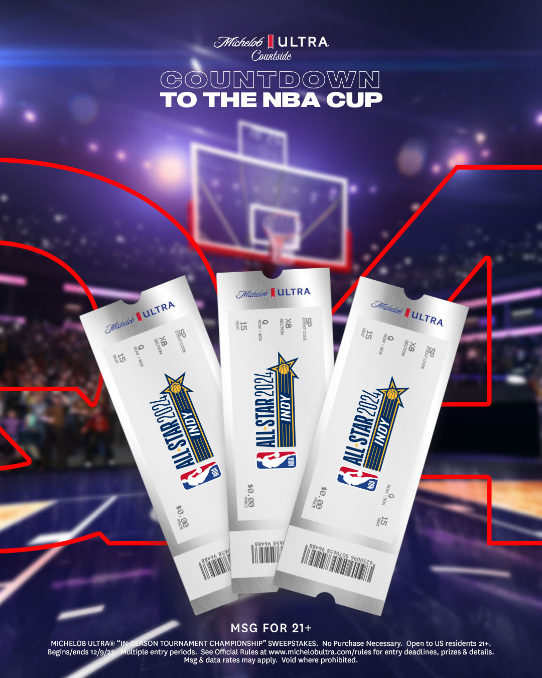 Michelob ULTRA on X AND WE HAVE A WINNER Congrats Lakers. Time to celebrate by giving away tickets to the Michelob ULTRA Courtside Concert at NBA All Star 2024 Tag the biggest hoops