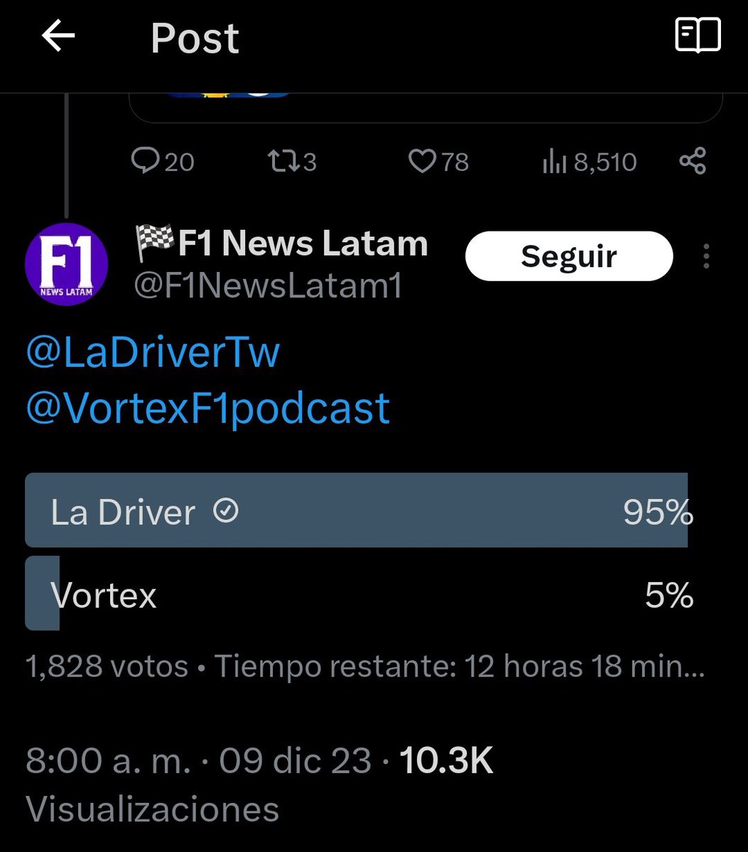 StoPrizesF1's tweet photo. Está REMONTADA HISTÓRICA solo es capaz de hacerla @VortexF1podcast y  nuestro poderosisimo @SChecoPerez 

#checo #ladriver #vortex https://t.co/jtgKMUGZOz