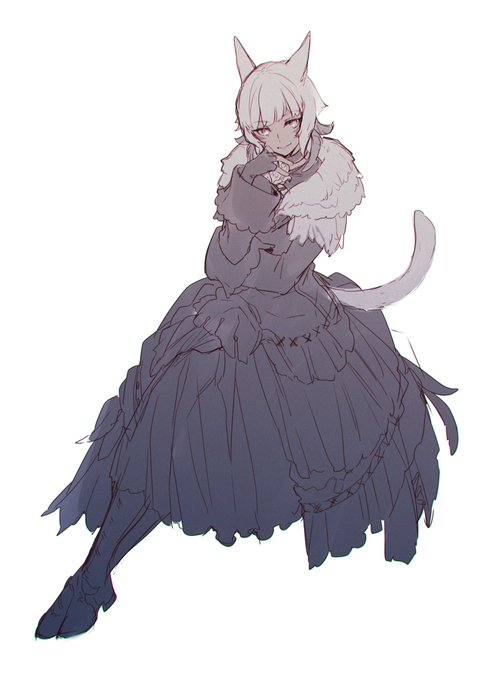 「dress miqo'te」 illustration images(Latest)