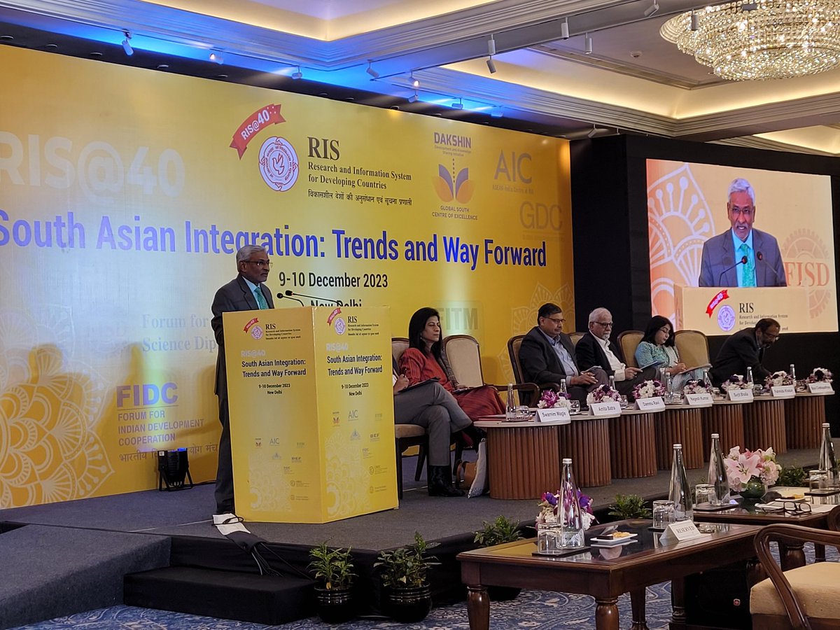 RIS (@ris_newdelhi) on Twitter photo Grateful to Amb #DammuRavi, Secretary (Economic Relations) <a href="/MEAIndia/">Randhir Jaiswal</a> for his remarkable address
"South Asia is starting point of Global South"
Futuristic agenda on trade, local currency, connectivity and economic integration
<a href="/MEAIndia/">Randhir Jaiswal</a> <a href="/Sachin_Chat/">Sachin Chaturvedi</a> Grateful to Amb #DammuRavi, Secretary (Economic Relations) <a href="/MEAIndia/">Randhir Jaiswal</a> for his remarkable address
"South Asia is starting point of Global South"
Futuristic agenda on trade, local currency, connectivity and economic integration
<a href="/MEAIndia/">Randhir Jaiswal</a> <a href="/Sachin_Chat/">Sachin Chaturvedi</a>