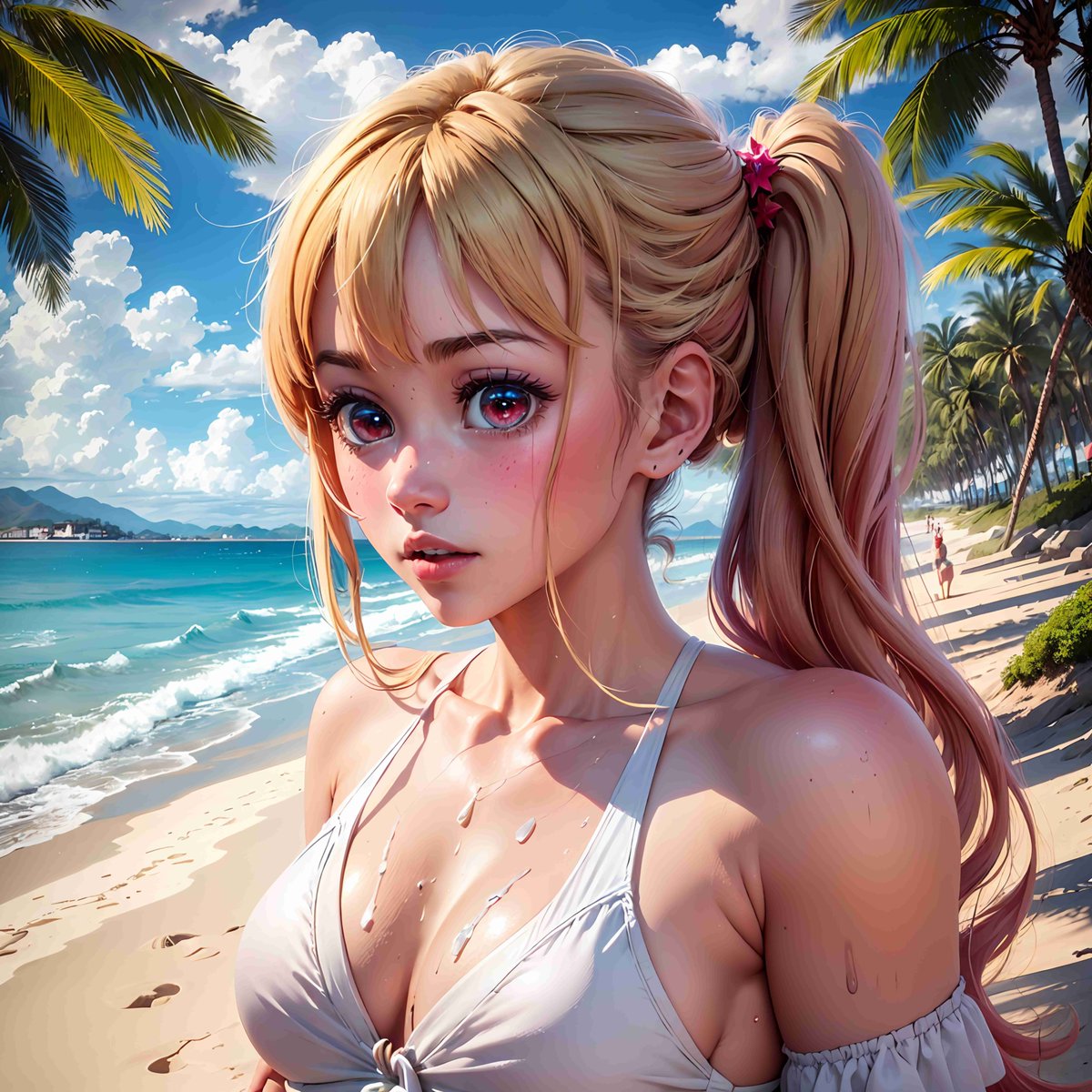 Susan The Beach Gal 2
. 
#beach #beachgirls #blonde #ponytail #beachPhotography #hotgerl #AIwaifu #aigirlfriend #aigirls #bikinibra #bangs #cleavage #startled #daytime #palmtrees #beautifulday #waifu #art #AIartists #aiartcommunity #AIArtGallery #aiwaifus