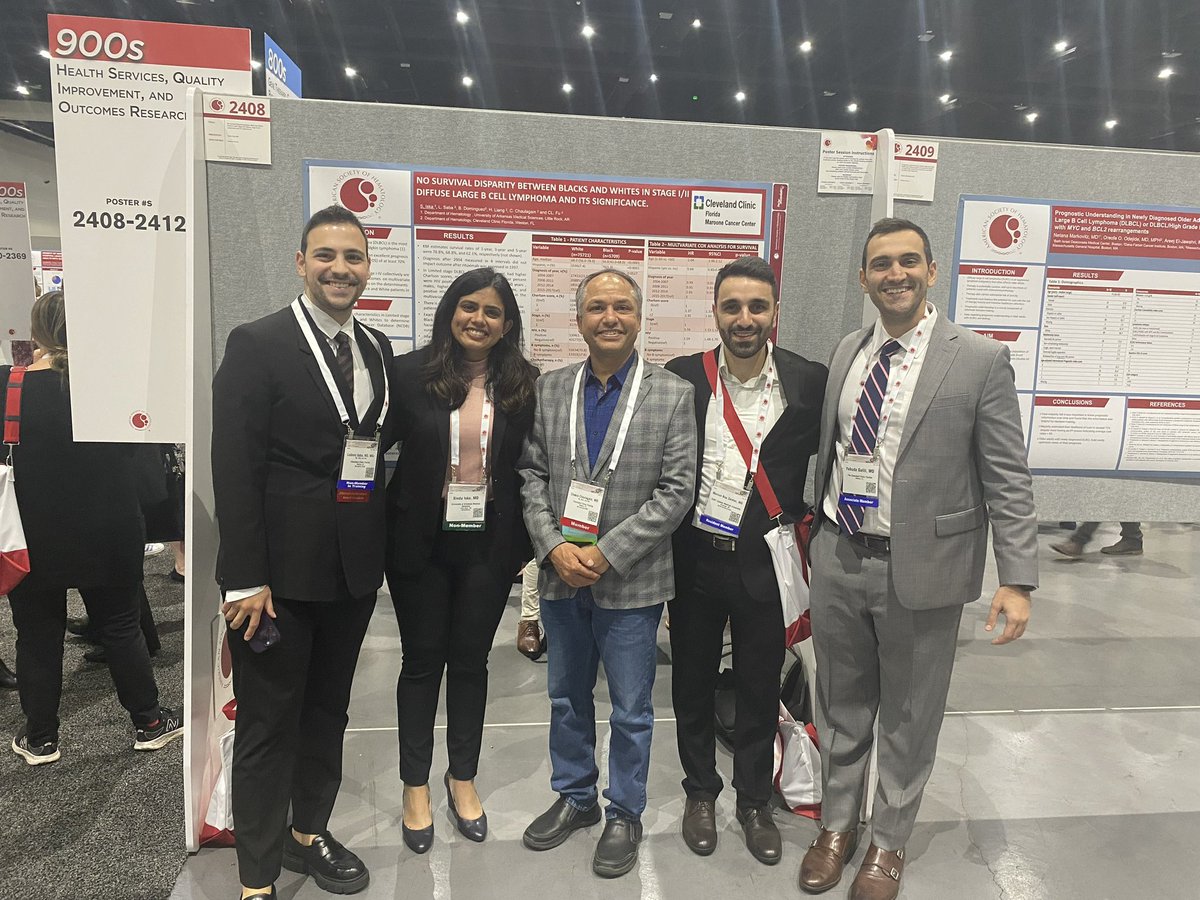 My first #ASH2023 poster! Will always be grateful for the opportunity and mentorship from Dr. Fu who has always been there for me! Missed Dr. Fu at ASH ! Thank you @Ludovic_Saba @ChaulagainMD @DomingBarbara @CleveClinicFL for all the support !